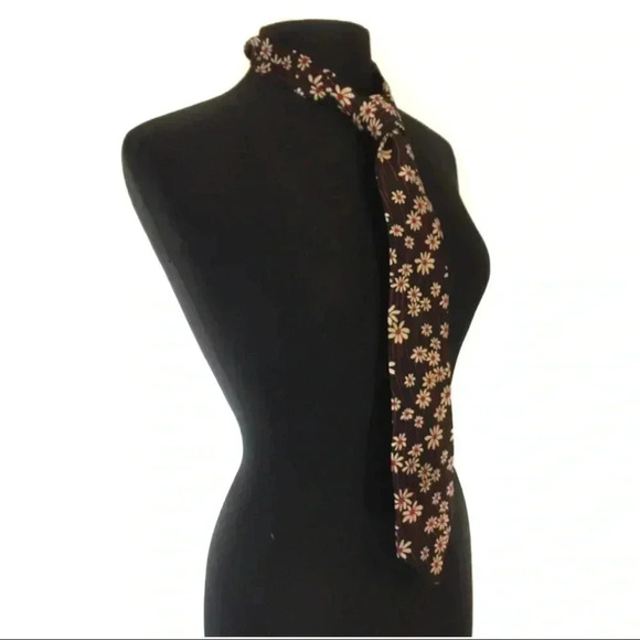 Structure Men’s Vintage floral Daisy Tie - Picture 4 of 6